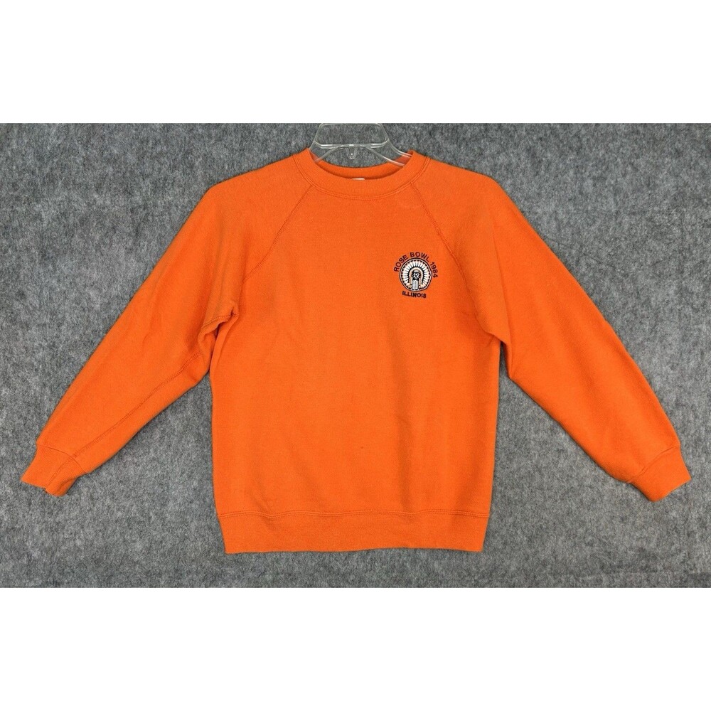 VTG Illinois Fighting Illini Chief Sweatshirt Women’s Size S 1984 Rose Bowl